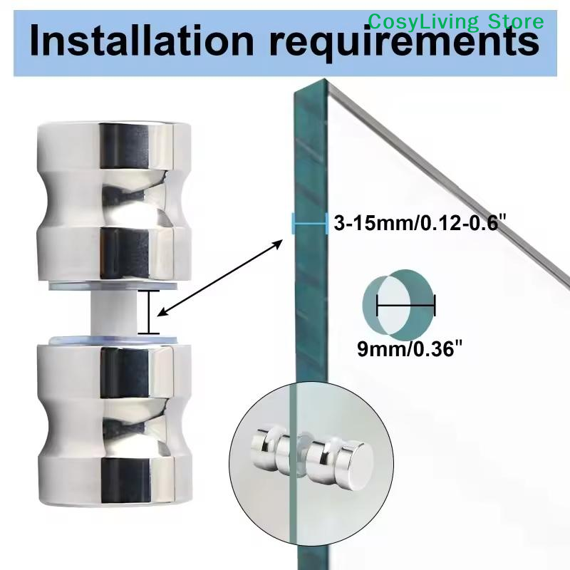 [CL]Stylish Shower Glass Door  - Glass Door Hinge ulasan dan harga