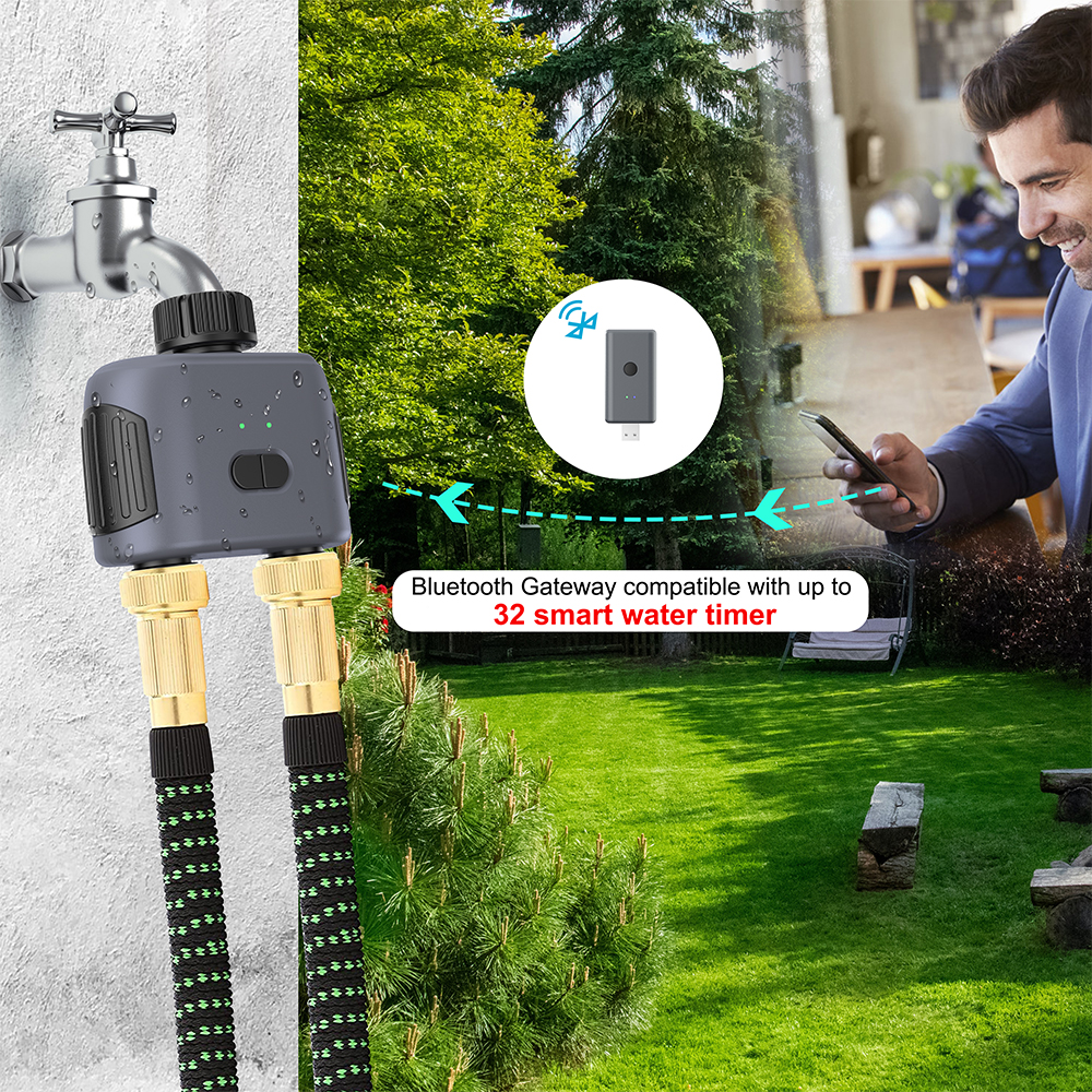 2 Outlets Tuya Smart Garden Wa - Timer Dual Outlet ulasan dan harga