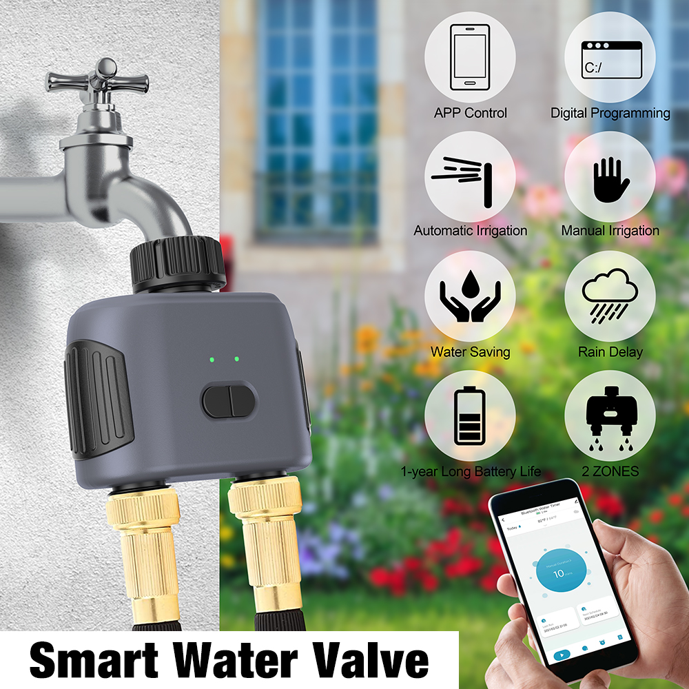2 Outlets Tuya Smart Garden Wa - Timer Dual Outlet ulasan dan harga