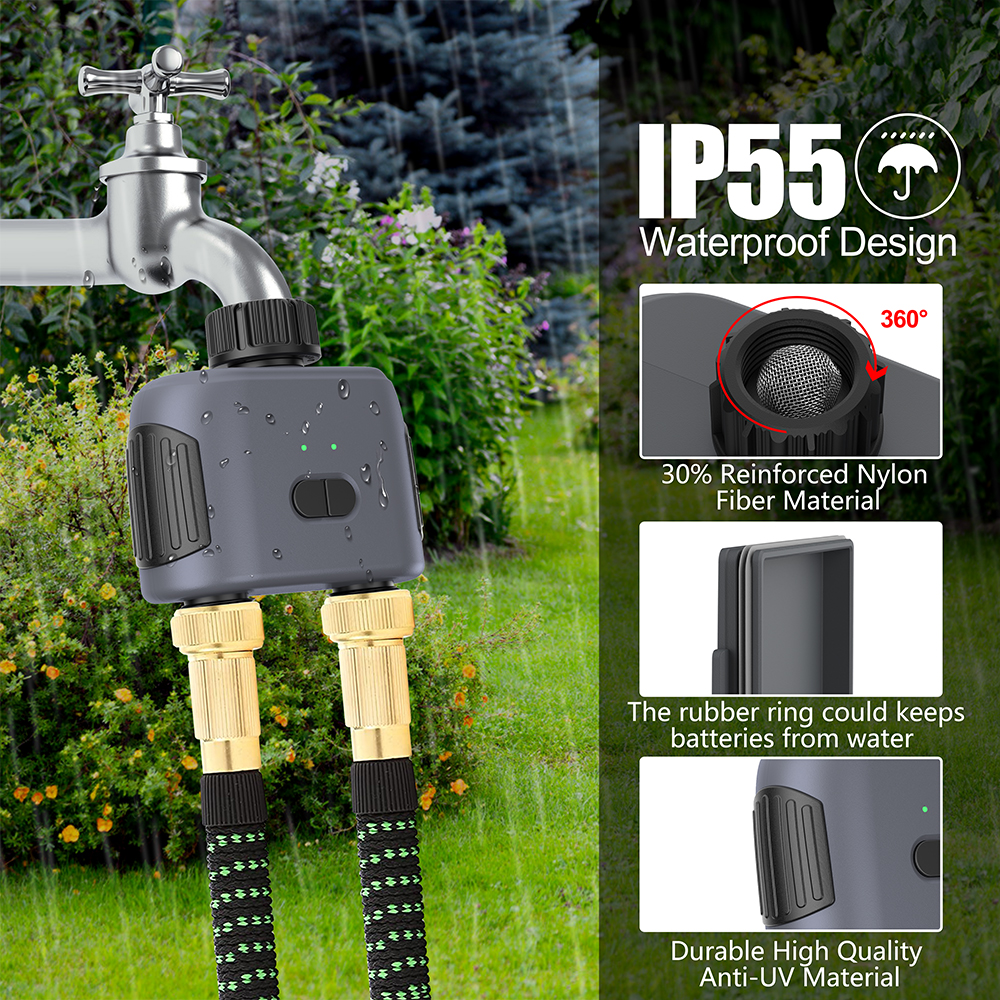 2 Outlets Tuya Smart Garden Wa - Timer Dual Outlet ulasan dan harga