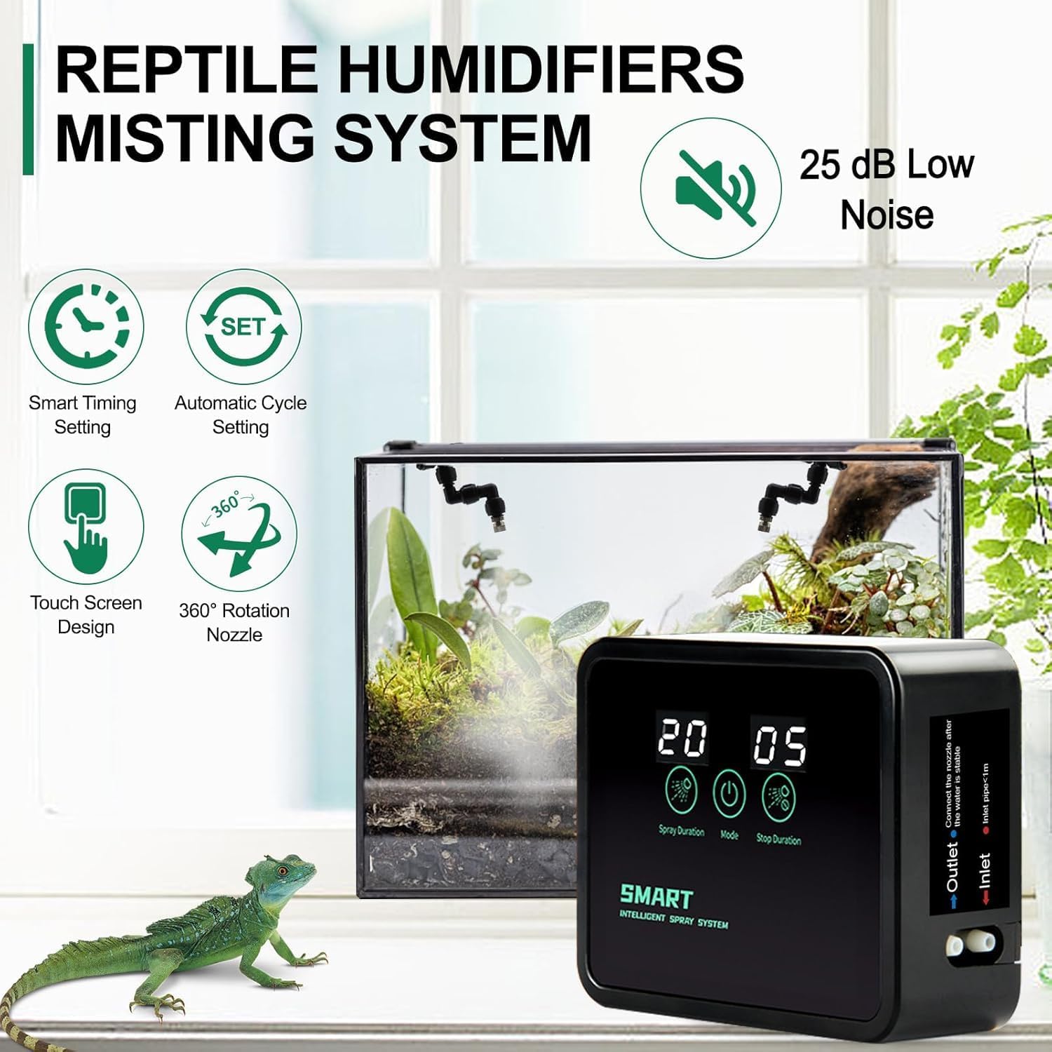 Reptile Humidifiers Smart Mist - Misting Nozzle Reptile ulasan dan harga