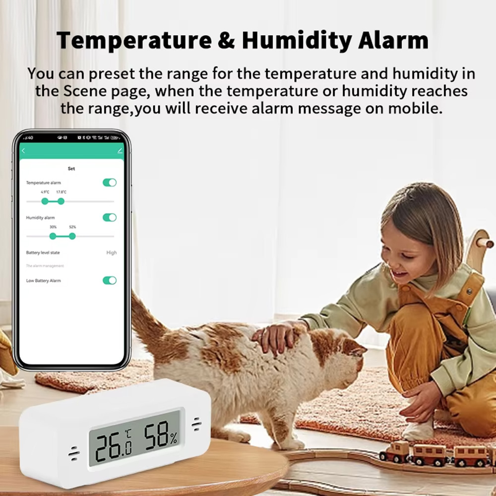Tuya Zigbee WiFi Mini Temp & H - Digital Hygrometer Probe ulasan dan harga