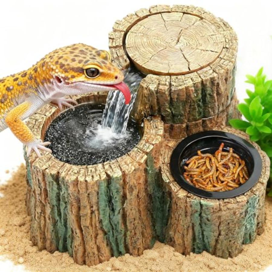 2 in 1 Reptile Water Fountain  - Water Dish Reptile ulasan dan harga
