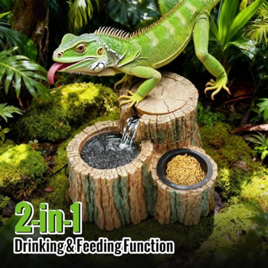 2 in 1 Reptile Water Fountain  - Water Dish Reptile ulasan dan harga